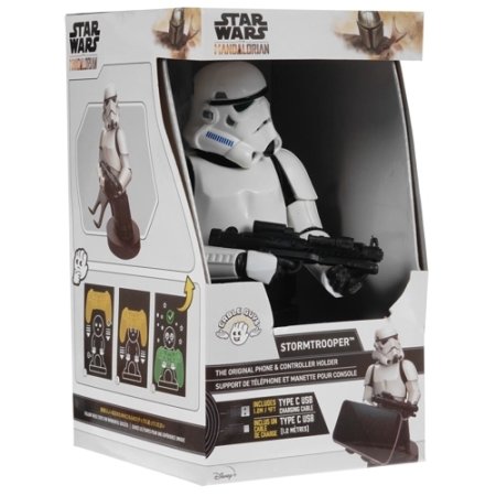 Фигурка подставка для геймпада/телефона Cable Guys: Штурмовик (Stormtrooper) Звездные войны: Мандалорец (Star Wars: The Mandalorian) (CGCRSW400357)