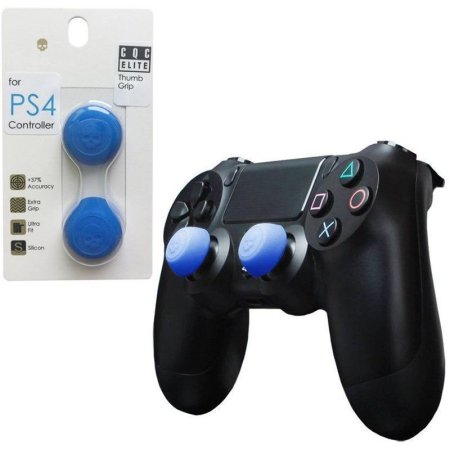  Накладки на стики для геймпада Skullandco CQC Elite Thumb Grip / 19.5*9.7mm (2 шт) Синие (PS3/PS4/Xbox 360/Xbox One) 