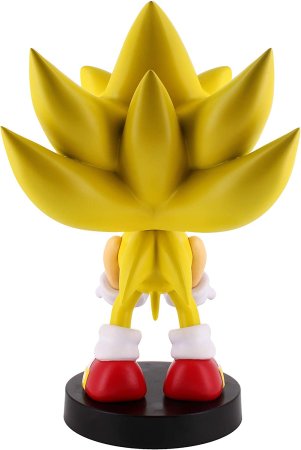 Фигурка подставка для геймпада/телефона Cable Guys: Супер Соник (Super Sonic) Ёж Соник (Sonic the Hedgehog) (93520) 20 см