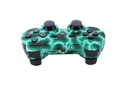 Геймпад беспроводной DualShock 3 Wireless Controller «Зеленые молнии» (PS3) 