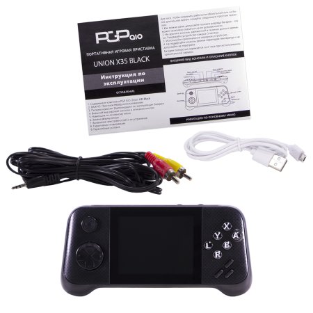 Купить Портативная игровая приставка PGP AIO Union X35 (4000 в 1) + 4000 встроенных игр (Черный) для PC