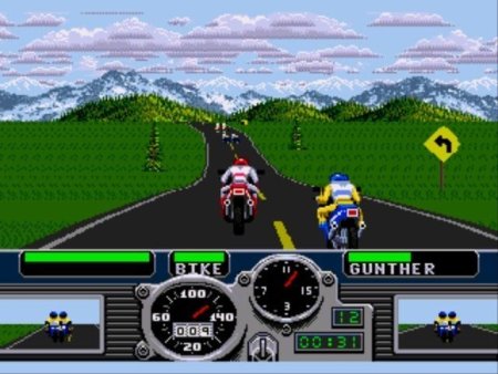 Гонки На Спортбайках (Road Rash) Русская Версия (16 bit) 