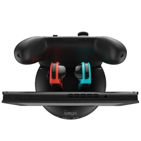 Зарядная станция для 2-х контроллеров Joy-Con + зарядка консоли + зарядка геймпада Pro Controller iPega (PG-SL003) (Switch/Switch Lite)