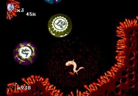 Червяк Джим 2 (Earthworm Jim 2) Русская Версия (16 bit) 