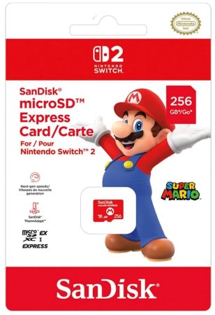 Карта памяти SanDisk microSD Express Card 256 GB Оригинал (Switch 2)