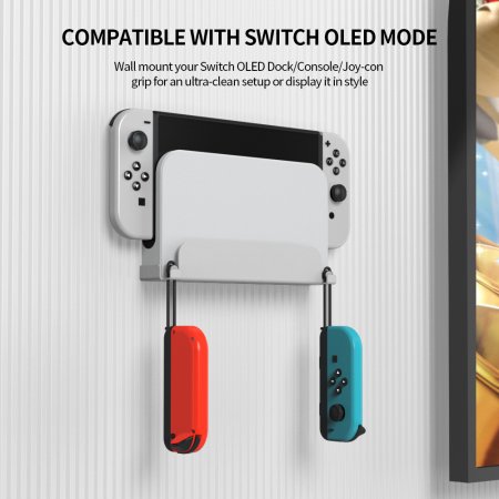 Крепление-кронштейн на стену для консоли Wall Mount (JYS-NS230) (Белый) (Switch/Switch OLED)