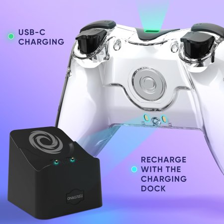 Геймпад беспроводной + зарядная станция Oniverse Astralite Controller Wireless (802948) (Smoked White) Дымный Белый (Switch/IOS/Android/PC)