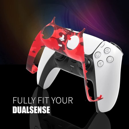 Декоративная панель для геймпада Playstation DualSense (GAM-P5001) Красный Камуфляж (Red Camuflage) (PS5)