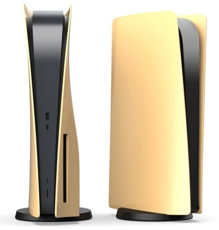 Съемные боковые панели для игровой приставки Sony PlayStation 5 с дисководом (Золотой) (PS5)