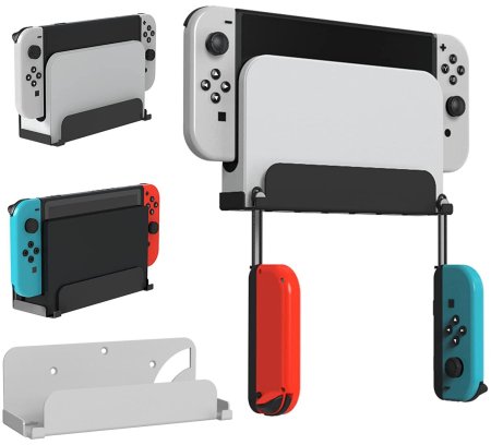 Крепление-кронштейн на стену для консоли Wall Mount (JYS-NS230) (Белый) (Switch/Switch OLED)