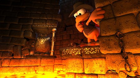 Игра Crazy Chicken (Сумасшедшие цыплята): Jump 'n' Run Traps and Treasures (PS4) Playstation 4
