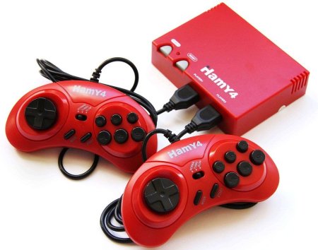 Геймпад проводной Hamy Controller узкий разъем 9 Pin (Красный) для 8 bit, Денди (Dendy)