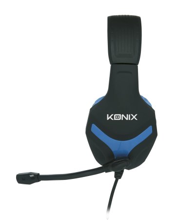 Игровая гарнитура проводная Konix Mythics Wired Gaming Headset PS-400 (Black-Blue) Черный-Синий (PS4) для PS4