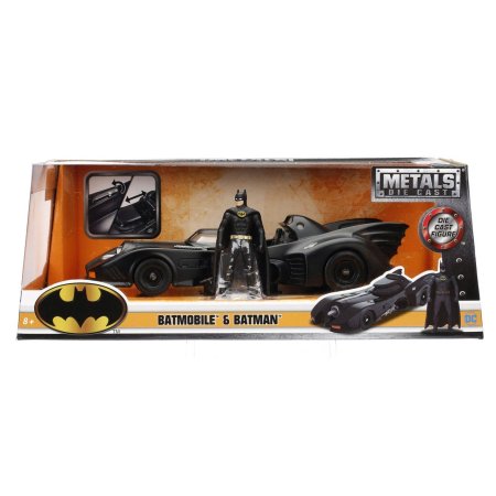 Модель машинки с фигуркой Jada Toys Hollywood Rides: Бэтмобиль 1989 (Batmobile 1989) 1:24 + Фигурка Бэтмен (Batman) 7 см (98224 (98260)) 